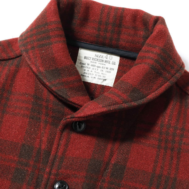 BUZZ RICKSON'S（バズリクソン）JACKET, WOOL, RED PLAID CIVILIAN CONSERVATION CORPS “BUZZ RICKSON MFG. CO.” [BR15752]