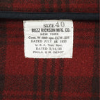 BUZZ RICKSON'S（バズリクソン）JACKET, WOOL, RED PLAID CIVILIAN CONSERVATION CORPS “BUZZ RICKSON MFG. CO.” [BR15752]