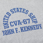 BUZZ RICKSON'S（バズリクソン）HORIZONTAL KNITTING SWEAT SHIRT “CVA-67 J.F. KENNEDY” [BR69645][H.GRAY]