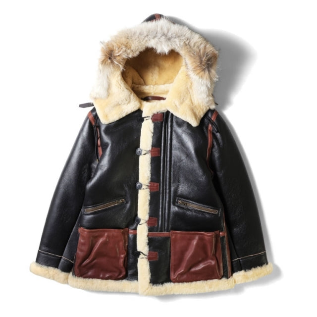 HOUSTON（ヒューストン） MOUTON B-7 JACKET [BROWN]