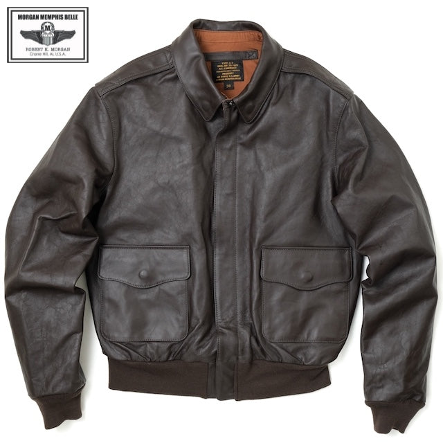 MORGAN MEMPHIS BELLE（モーガン メンフィスベル）TYPE A-2 HORSEHIDE SEAL BROWN [MG-701-SEAL]【中田商店】