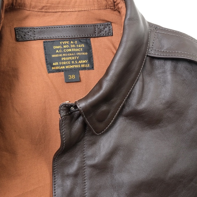 MORGAN MEMPHIS BELLE（モーガン メンフィスベル）TYPE A-2 HORSEHIDE SEAL BROWN [MG-701-SEAL]【中田商店】