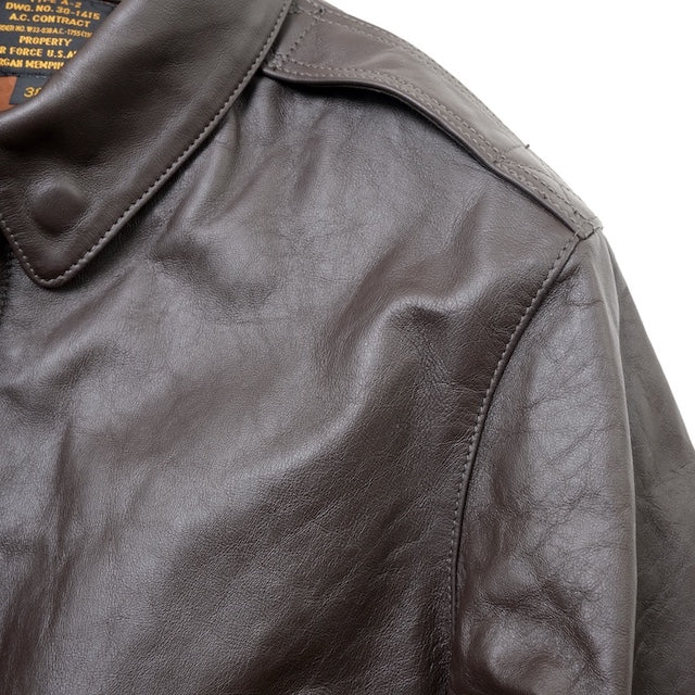 MORGAN MEMPHIS BELLE（モーガン メンフィスベル）TYPE A-2 HORSEHIDE SEAL BROWN [MG-701-SEAL]【中田商店】