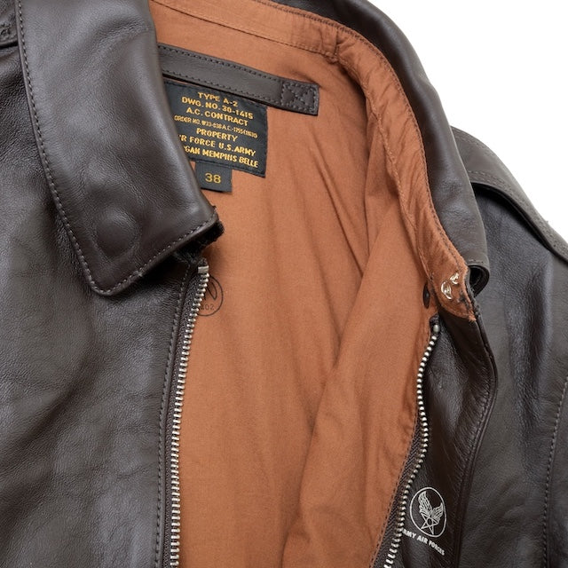 MORGAN MEMPHIS BELLE（モーガン メンフィスベル）TYPE A-2 HORSEHIDE SEAL BROWN [MG-701-SEAL]【中田商店】