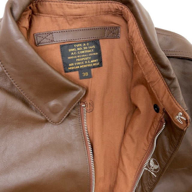 MORGAN MEMPHIS BELLE（モーガン メンフィスベル）TYPE A-2 HORSEHIDE RUSSET BROWN [MG-701-RUSSET]【中田商店】