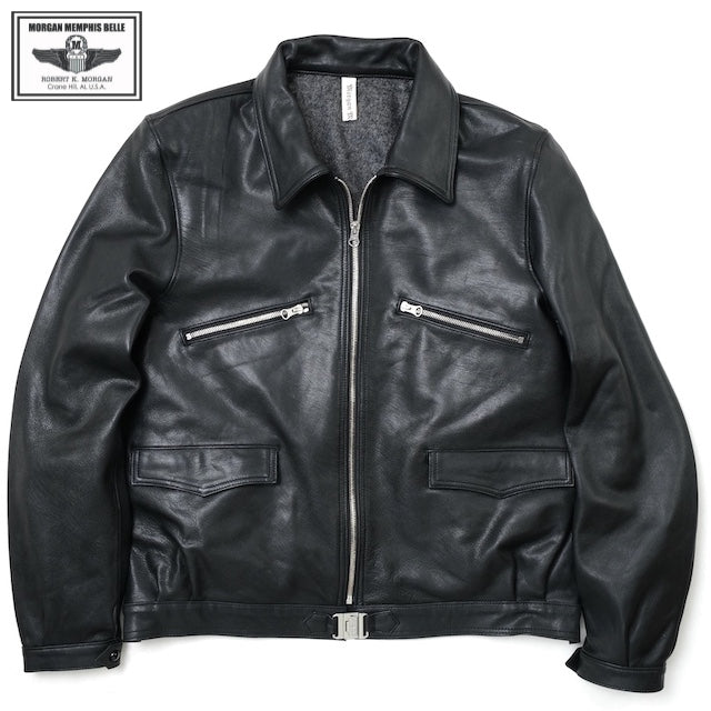 MORGAN MEMPHIS BELLE（モーガン メンフィスベル） LUFTWAFFE “HARTMANN” GOAT SKIN PILOT JACKET BLACK [MG-583-BK]