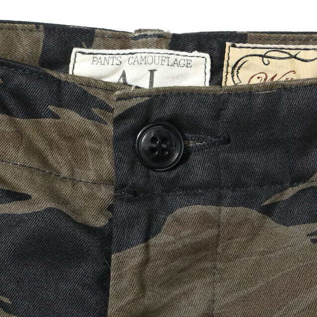 WILLIAM GIBSON by BUZZ RICKSON'S（ウイリアムギブソン バズリクソン）BLACK TIGER PATTERN TROUSERS OVER DYE [BR42594]