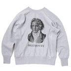 HOUSTON（ヒューストン）PRINT U.S. COTTON R/V SWEAT “ Beethoven” [22319]