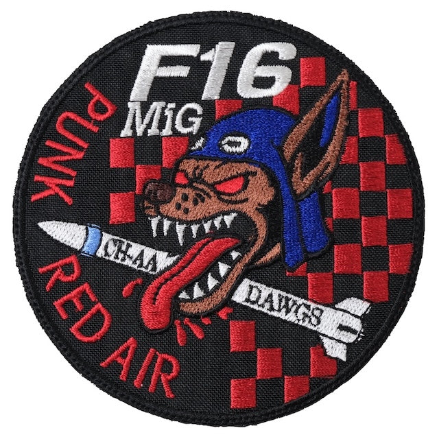 Military Patch（ミリタリーパッチ）USAF F-16 MiG KILL “RED FLAG” [フック付き]【レターパックプラス対応】【レターパックライト対応】