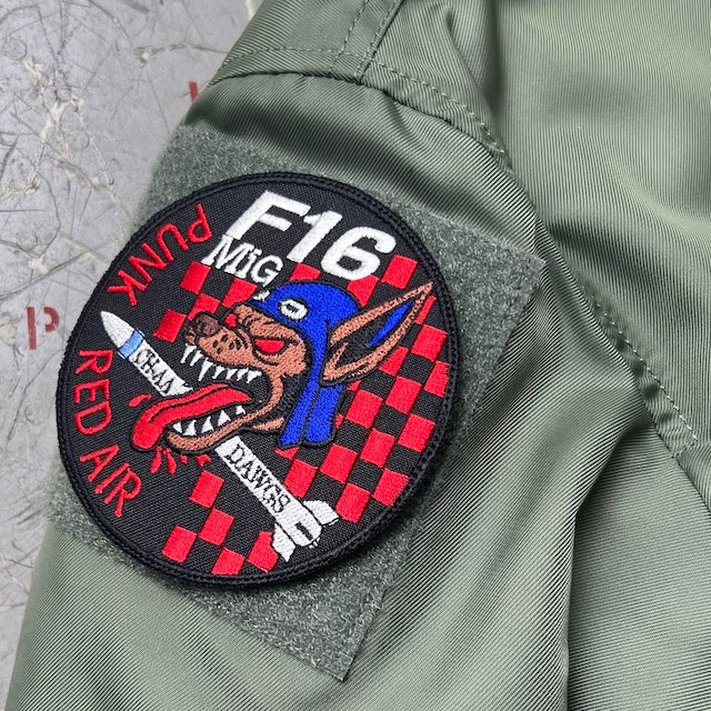 Military Patch（ミリタリーパッチ）USAF F-16 MiG KILL “RED FLAG” [フック付き]【レターパックプラス対応】【レターパックライト対応】