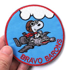 Military Patch（ミリタリーパッチ）USAF 25th Fighter Squadron “BRAVO BARONS” [フック付き]【レターパックプラス対応】【レターパックライト対応】