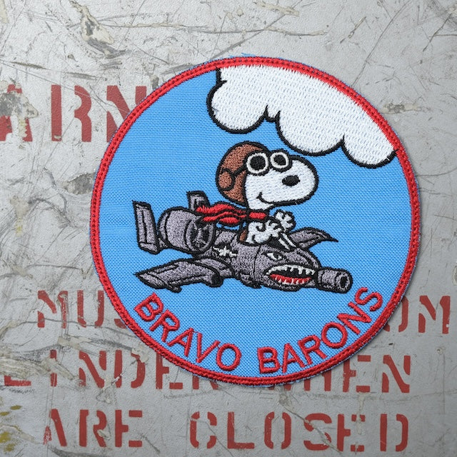 Military Patch（ミリタリーパッチ）USAF 25th Fighter Squadron “BRAVO BARONS” [フック付き]【レターパックプラス対応】【レターパックライト対応】