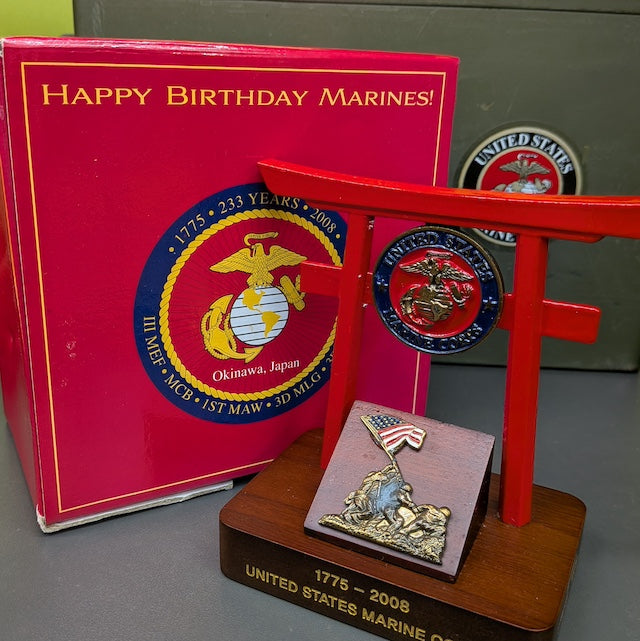 【店頭販売のみ】US SURPLUS（US サープラス）233rd MARINE CORPS BIRTHDAY 1775-2008 記念鳥居モニュメント