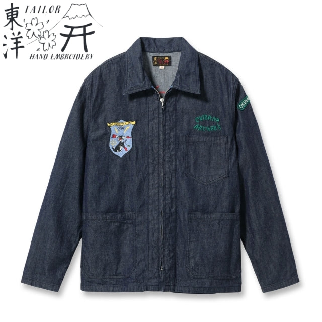 TAILOR TOYO（テーラー東洋） LATE 1950S STYLE BLUE DENIM OKINAWA JUMPER “CHIBANA ARCHER'S” (ONE WASH) [LOT NO. TT15881]