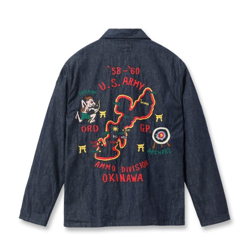 TAILOR TOYO LATE 1950S STYLE BLUE DENIM OKINAWA JUMPER “CHIBANA ARCHER'S” (ONE WASH) [LOT NO. TT15881]