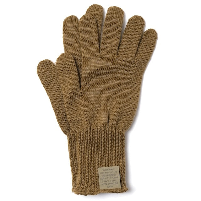 US（米軍放出品）ウールグローブ [Coyote][CW GLOVE INSERT TYPE II CLASS 5]【レターパックプラス対応】【レターパックライト対応】