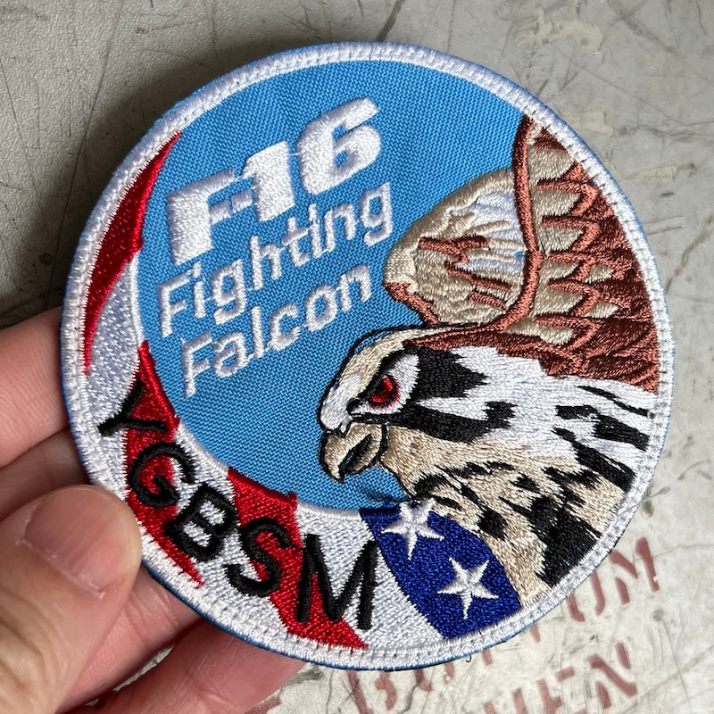 Military Patch（ミリタリーパッチ）F-16 Fighting Falcon YGBSM [フック付き]【レターパックプラス対応】【レターパックライト対応】