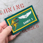 Military Patch（ミリタリーパッチ）25FS レザー用 4枚 セット [フック付き]【レターパックプラス対応】【レターパックライト対応】