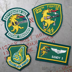 Military Patch（ミリタリーパッチ）25FS レザー用 4枚 セット [フック付き]【レターパックプラス対応】【レターパックライト対応】