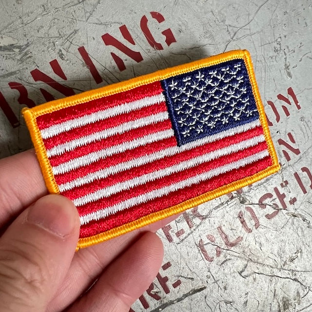 Military Patch（ミリタリーパッチ）Exchange Select製 US フラッグ 米国旗 リバース ベルクロ無し 【レターパックプラス対応】【レターパックライト対応】