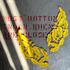 Military Patch（ミリタリーパッチ）米軍 スクランブル エッグ パッチ 将官用 左右セット [イエロー]【レターパックプラス対応】【レターパックライト対応】