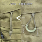 【店頭販売のみ】J-TECH（ジェイテック）TYPE D-3 Large MOLLE Assault Backpack ジッパープル パラコードカスタム仕様 [OD]