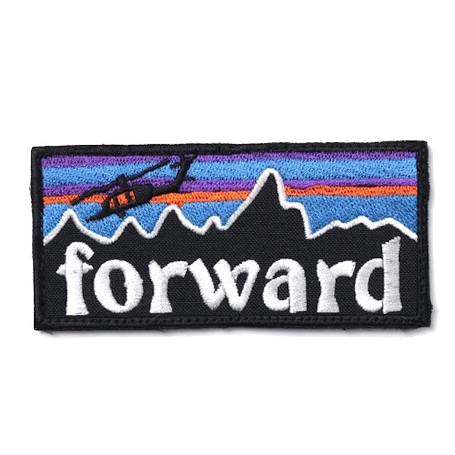 Military Patch（ミリタリーパッチ）forward パッチ [フック付き]【レターパックプラス対応】【レターパックライト対応】