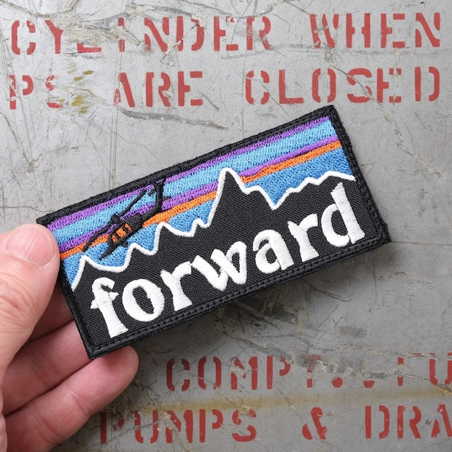 Military Patch（ミリタリーパッチ）forward パッチ [フック付き]【レターパックプラス対応】【レターパックライト対応】
