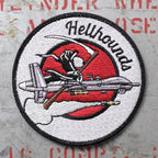 Military Patch（ミリタリーパッチ）Hellhounds MQ-9 パッチ [フック付き]【レターパックプラス対応】【レターパックライト対応】