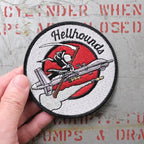 Military Patch（ミリタリーパッチ）Hellhounds MQ-9 パッチ [フック付き]【レターパックプラス対応】【レターパックライト対応】