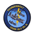 Military Patch（ミリタリーパッチ）THUNDERBOLT OSAN ALS 26-A パッチ [フック付き]【レターパックプラス対応】【レターパックライト対応】