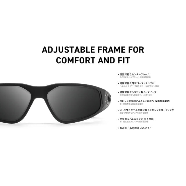 GATORZ（ゲイターズ） REVENANT OPzスモーク偏光レンズ ブラックアウト [GZ-21-010]