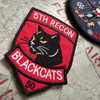 Military Patch（ミリタリーパッチ）5TH RECON サンタクロース 2枚セット パッチ [フック付き]【レターパックプラス対応】【レターパックライト対応】