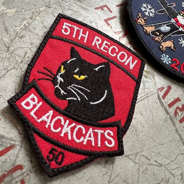 Military Patch（ミリタリーパッチ）5TH RECON サンタクロース 2枚セット パッチ [フック付き]【レターパックプラス対応】【レターパックライト対応】
