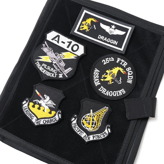 Military Patch（ミリタリーパッチ）25th SQ ブラックイエローカラー 5枚 パッチブックセット コレクターズエディション [フック付き]