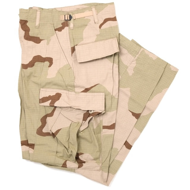 US（米軍放出品）BDU パンツ リップストップ [未使用品] [3カラーデザート][S-R]