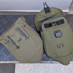 【店頭販売のみ】US（米軍放出品）三つ折りシャベル ナイロンケース付き 中古品 [E-Tool][フォールディングショベル]