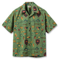 SUN SURF（サンサーフ）COTTON HERRINGBONE HAWAIIAN SHIRT “INSIGNIA OF ARMY" [SS39696]