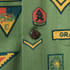 SUN SURF（サンサーフ）COTTON HERRINGBONE HAWAIIAN SHIRT “INSIGNIA OF ARMY" [SS39696]