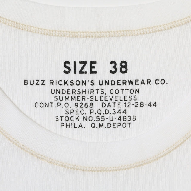 BUZZ RICKSON'S（バズリクソン）UNDERSHIRTS, COTTON SUMMER-SLEEVELESS [BR79741]