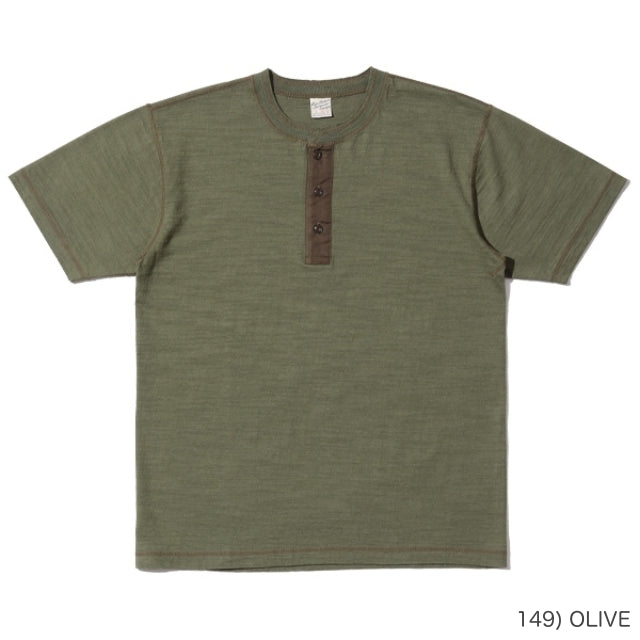 BUZZ RICKSON'S（バズリクソン）  SLUB YARN HENLEY NECK T-SHIRT [BR79192]【レターパックプラス対応】