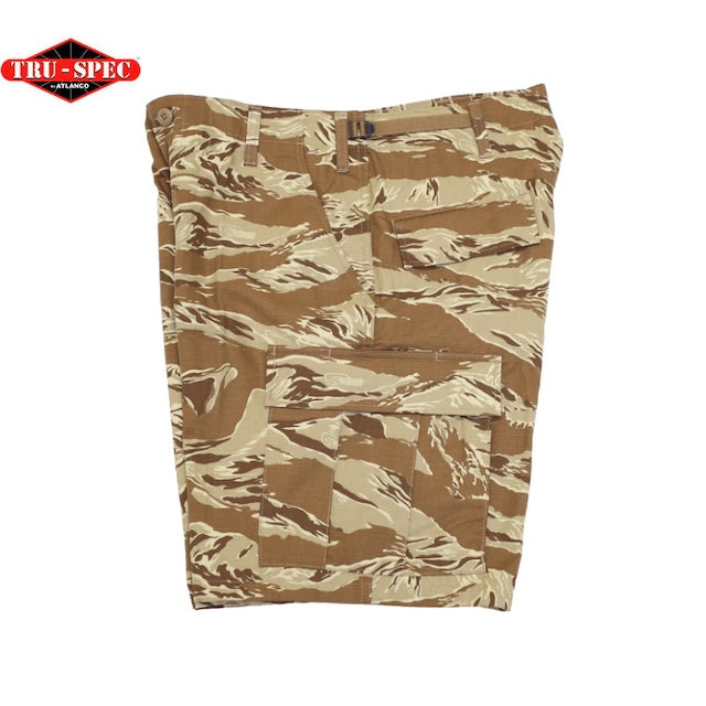 TRU-SPEC BDU Plus SHORTS [DESERT TIGER] [100% Cotton] [Ripstop] [Zipper fly] [Letter Pack Plus compatible]