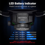NEXTORCH（ネクストーチ）eStar [白/赤 LED デュアル ヘッドランプ][1300ルーメン]