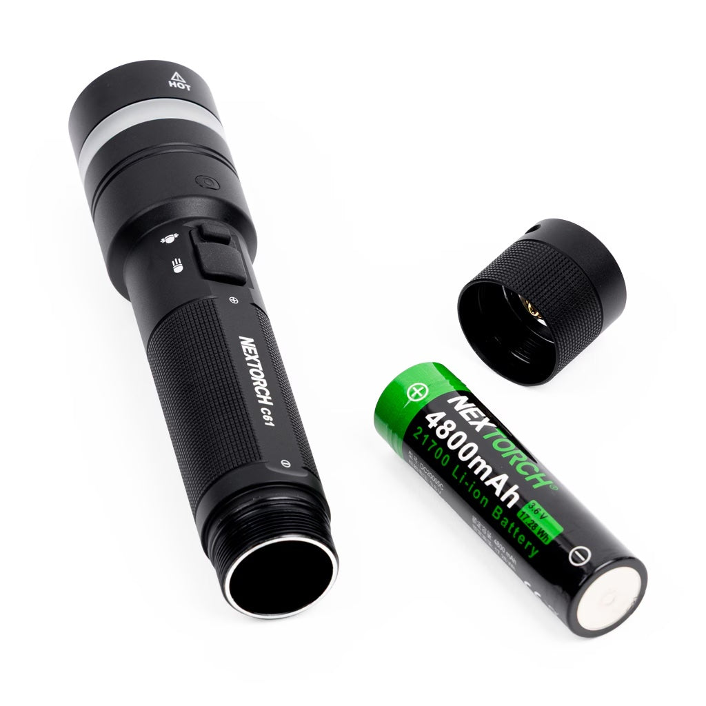 NEXTORCH（ネクストーチ）C61 Flashlight [スポット/ワイド デュアルビームフラッシュライト][3500ルーメン]