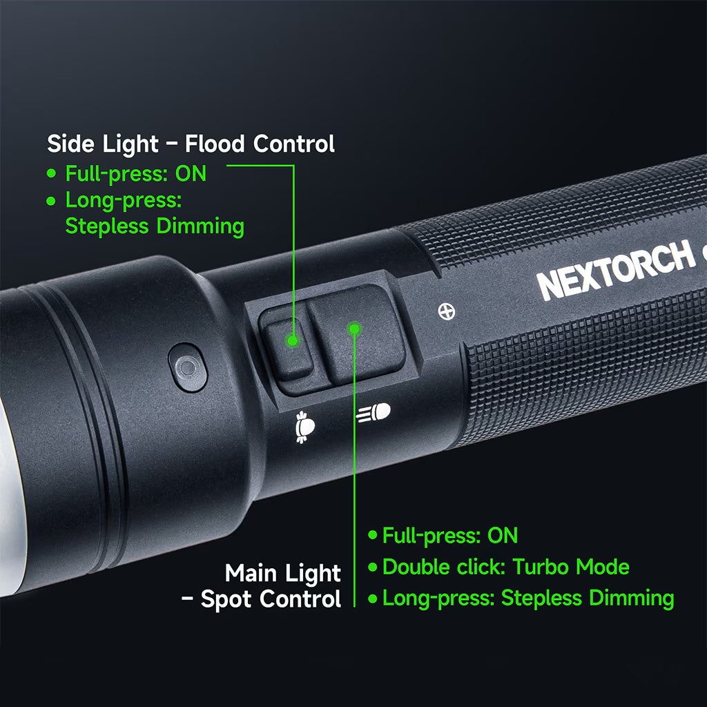 NEXTORCH（ネクストーチ）C61 Flashlight [スポット/ワイド デュアルビームフラッシュライト][3500ルーメン]