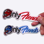 キャプテントム 36th Fighter Squadron Only Fiends military patches with hook backing in red and blue designs