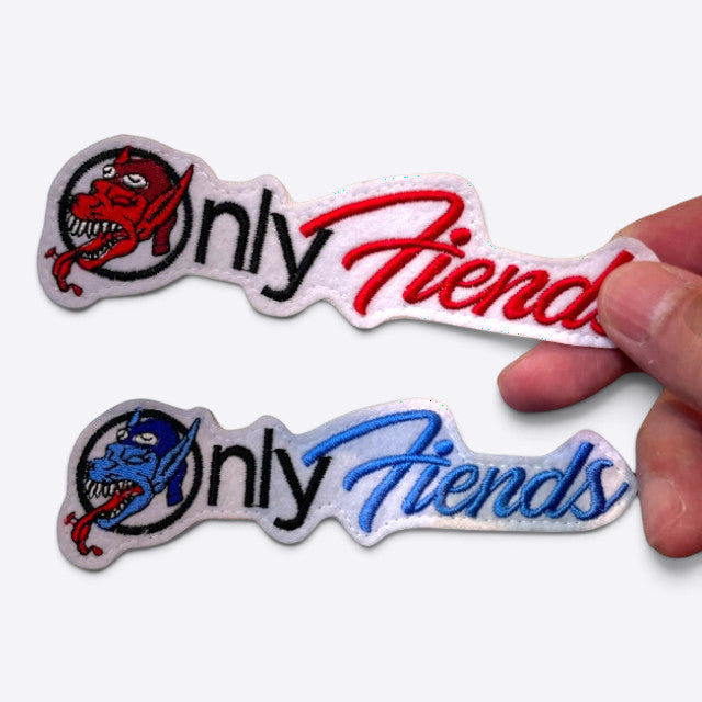 キャプテントム 36th Fighter Squadron Only Fiends military patches with hook backing in red and blue designs