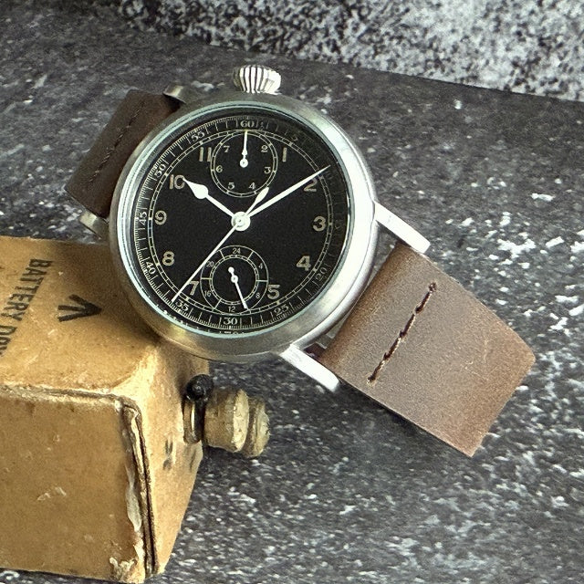 M.R.C. WATCH CO.（モントルロロイ）TYPE A-7 BLACK Aviation Hack