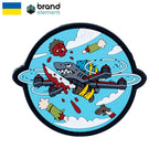 Brand Element FPV Drone Blue PVC Rubber Patch [Hook Backing] [Letter Pack Plus Compatible] [Letter Pack Lite Compatible]