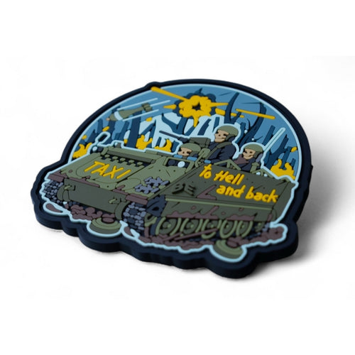 Brand Element M113 Taxi To Hell And Back PVC Rubber Patch [Hook Backed] [Letter Pack Plus Compatible] [Letter Pack Light Compatible]